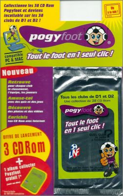 38 CD Rom Pogyfoot Clubs D1 et D2 Saison 2001-02  Cdnet Play
