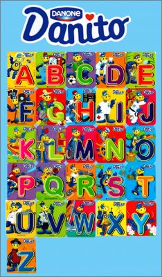 Alphabet Les Mtiers 26 Magnets Danito Danone 2006 Italie