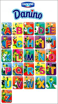 Alphabet Les M�tiers - Magnets Danino Danone Afrique du Sud