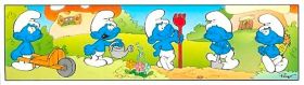 Les schtroumpfs au jardin (Kinder surprise) K97-64  K97-68
