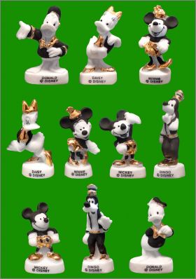 Mickey r�tro Disney 10 F�ves mates (filet or) Arguydal 2005