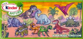 Dinosaures - (figurines Kinder Nature) UN001 � UN008