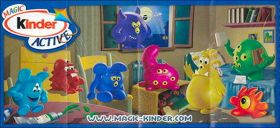 Monstres Bondissants (figurines Kinder Active) UN028  UN035