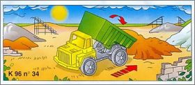 Camion benne  - Surprise Kinder - K96-34