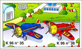 Avions - Kinder surprise - K96-35 et K96-36