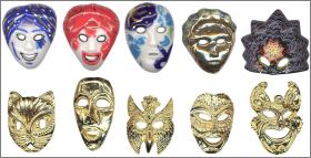 Carnaval De Venise - Masques - Fves Brillantes et or - 2004