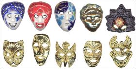 Carnaval De Venise - Masques - F�ves Brillantes et or - 2004