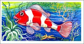 Poisson  rouge et blanc - Kinder surprise - K94-13