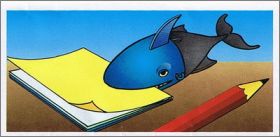 Requin presse-papier bleu et noir - Kinder surprise - K94-16