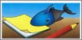 Requin presse-papier bleu et noir - Kinder surprise - K94-16