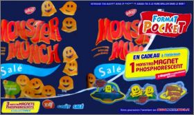 Monster Munch - 3 Monstro Magnets Phosphorescents Vico 2014