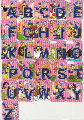 Animaux phosphorescent sur fond rose Magnet Gervais