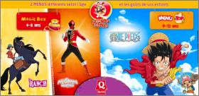Ranch, Powers Rangers, One piece - Magic Box Menu Top Quick
