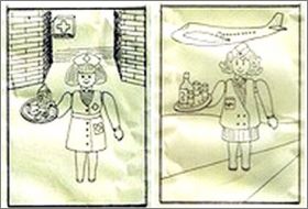 Infirmi�re, H�tesse de l'air - Kinder surprise  - k93-1