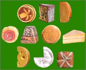 Fromages de France - 10 F�ves Brillantes - Epi folie - 2004