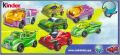 Voitures - Kinder  surprise - UN054 � UN056 et UN062 � UN065