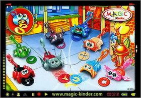 Porte-clefs lanceurs de disque Kinder TT357 � TT366 - 2007