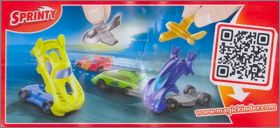 Voitures + Avions - Kinder Sprinty  - FF027 � FF030 - 2014