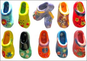 Sabots en fleurs -  Pendentifs -  F�ves brillantes - 2012