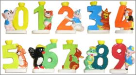 Les petits num�ros bougeoirs m�dium - F�ves Brillantes Prime