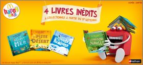 4 Livres indits - Happy Meal - Mc Donald - Nathan - 2014