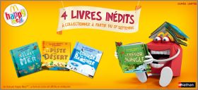 4 Livres indits - Happy Meal - Mc Donald - Nathan - 2014