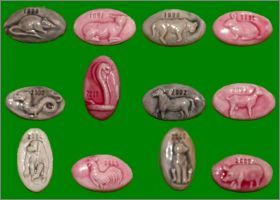 Zodiaque chinois - F�ves Brillantes - Moulin � Huile - 1996