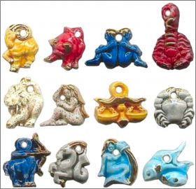 Zodiaque pendentif - F�ves Brillantes - Moulin � Huile 2003