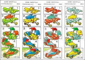 Voitures d�capotables - Kinder surprise - K92-150 � K92-153