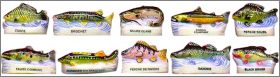 Poissons d'eau douce - 10 F�ves Brillantes - 1996