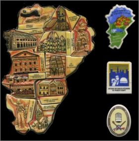 Puzzle de Franche Comt� II - 14 F�ves Brillantes Prime 2001