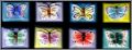 Papillons (Les) 8 Fves Brillantes relief - Nordia Aria 2002