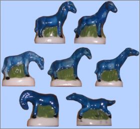 Les Chevaux du Bonheur 7 F�ves 3D Brillantes - Arguydal 1997