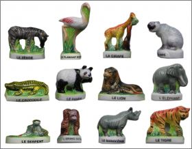 Animaux du zoo - 12 Fves brillantes