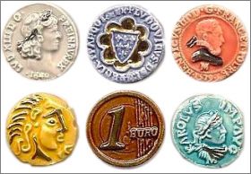 Les pi�ces de monnaie F�ves Brillantes - Moulin � Huile 2005