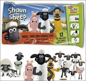 Shaun le mouton - Clay Buddies Figurines � modeler - Giromax