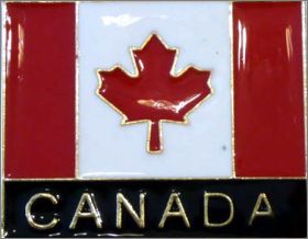 Drapeau Canadien  - Magnet m�tal - Canada