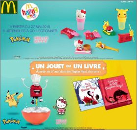 Hello Kitty / Pok�mon - Happy Meal - Mc Donald - 2015