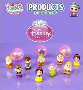 Snow White Blanche neige Disney Princess 12 Squinkies 2012