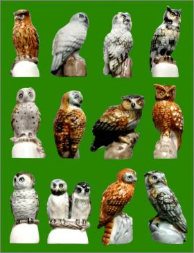 Les Chouettes et Hiboux - 12 F�ves Brillantes Arguydal 2001