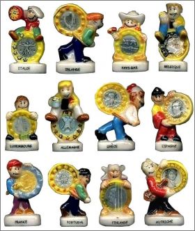 Euros - 12 F�ves Brillantes Brioches Roger Sicard - 2002