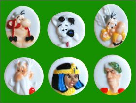 Ast�rix m�daillons - 6 F�ves brillantes - Arguydal 2014