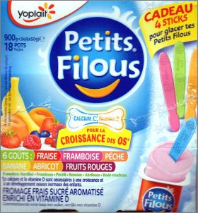 16 Sticks a collectionner - Petits Filous - Yoplait - 2015