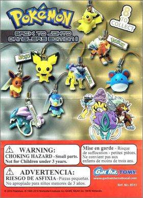 Pokemon - Back to Johto Danglers Edition ! Gacha - Tomy 8513