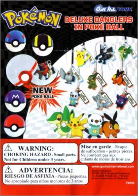 Pokemon - Deluxe Danglers in Pok Ball - Gacha - Tomy T8595