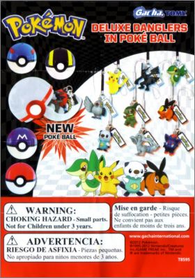 Pokemon - Deluxe Danglers in Pok� Ball - Gacha - Tomy T8595