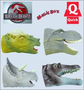 Jurassic Park III - 4 marionnettes � main - Magic Box  Quick