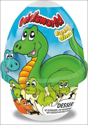 Kid'sworld Funny Dino - Yaourts Dairy4fun + surprise 2014