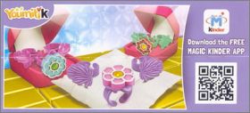 Bagues fleur et feuilles Kinder Youmitik FS093 � FS095 2015