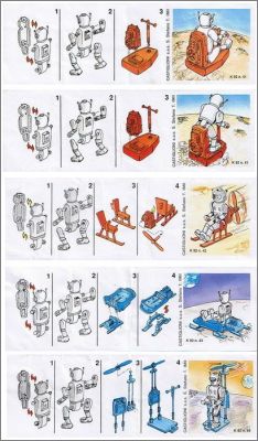Astronautes - Kinder surprise - K92-41 � K92-44